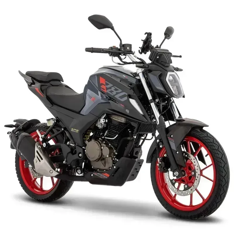Moto Deportiva 280Z Italika Negro/Gris