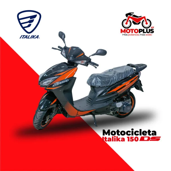 Motoneta Italika 150 DS Naranja con Negro