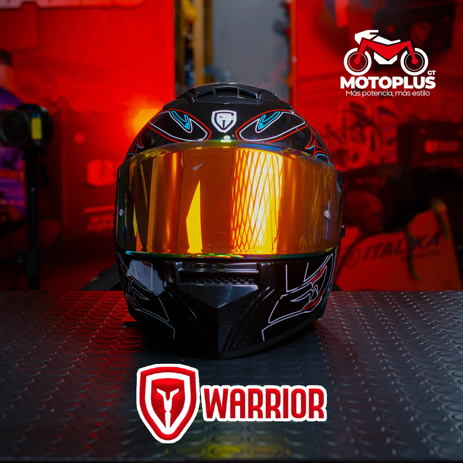 Casco Warrior Negro — imagen 1