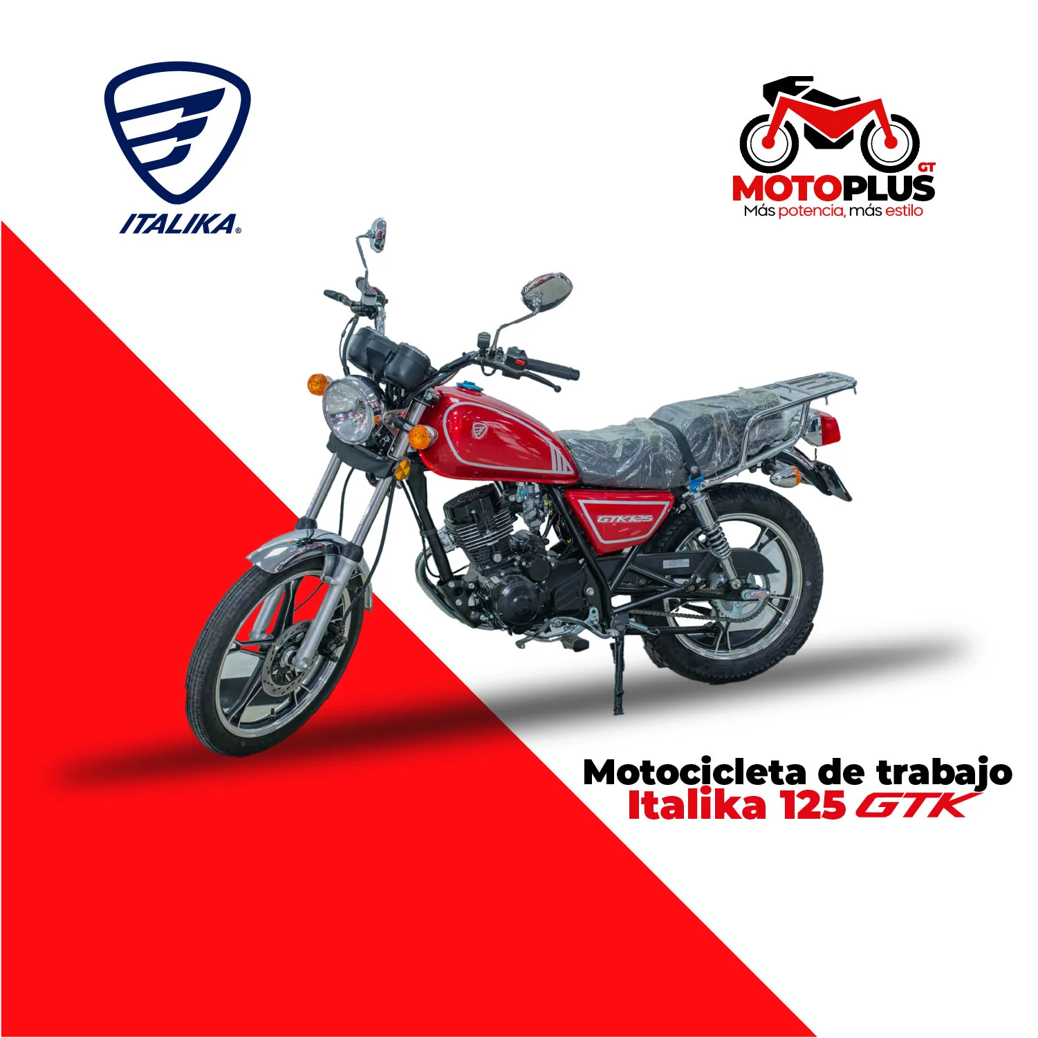 Motocicleta Italika GTK 125 Roja