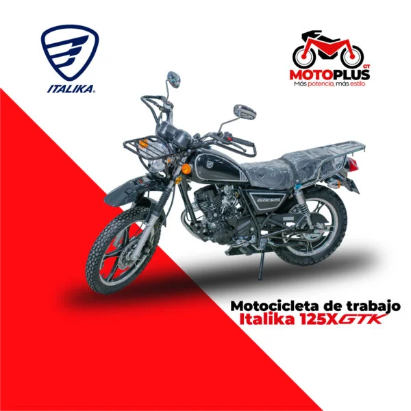 Motocicleta de Trabajo GTK 125X Negra