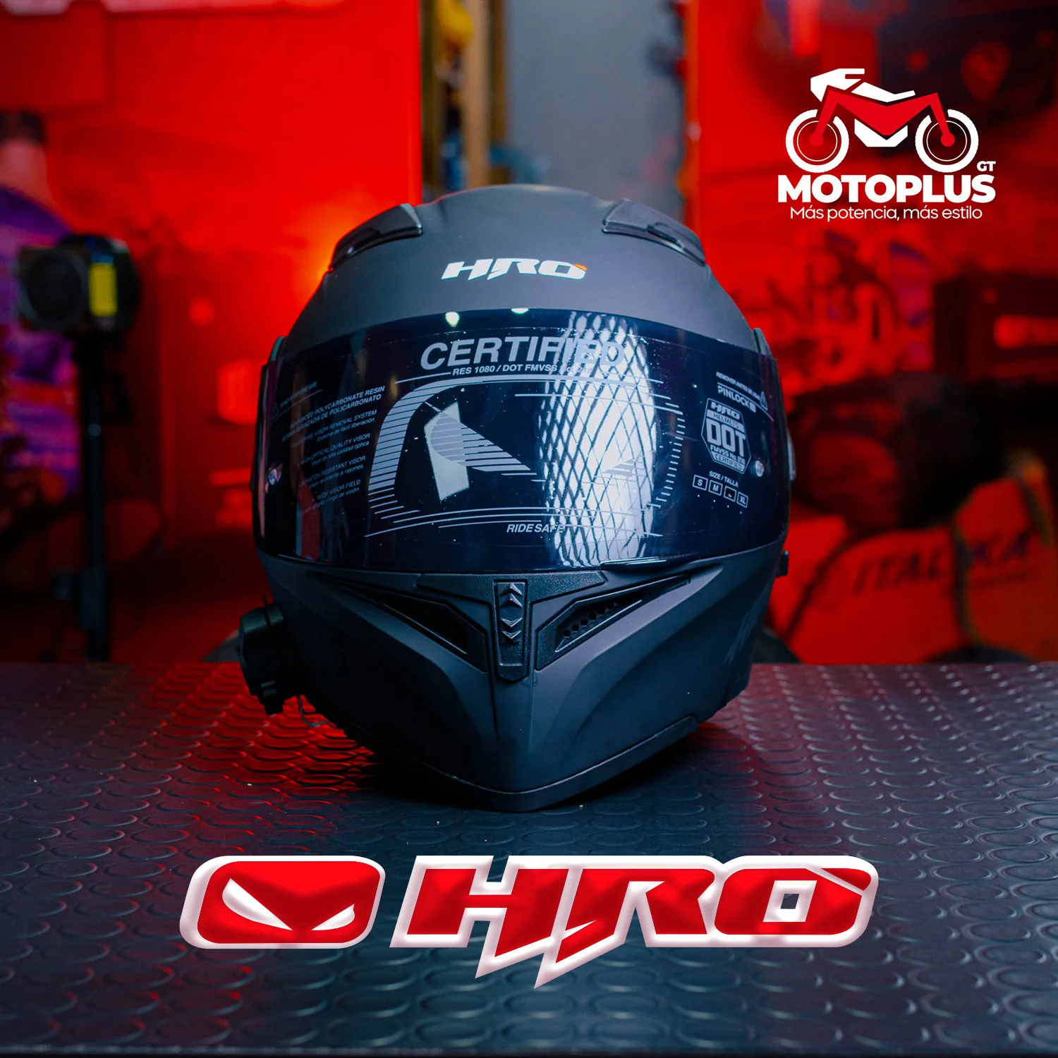 Casco HRO Negro Mate